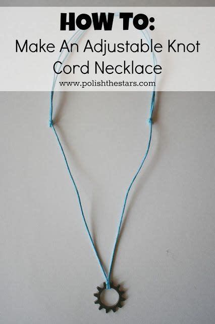 To tie a square knot, start by tying an overhand knot. How To Make An Adjustable Necklace Knot | Adjustable knot ...