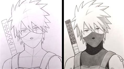 How To Draw Kakashi Anbu Naruto Youtube