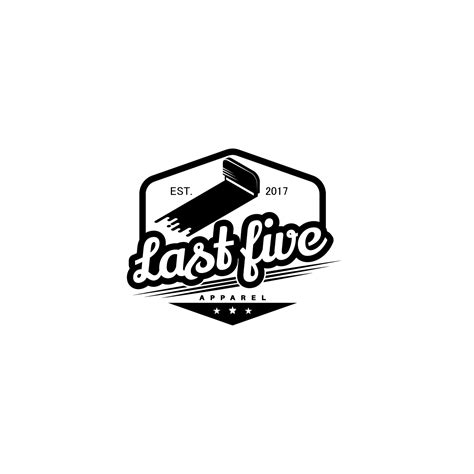 Colorful Serious Screen Printing Logo Design For Last Five Apparel By