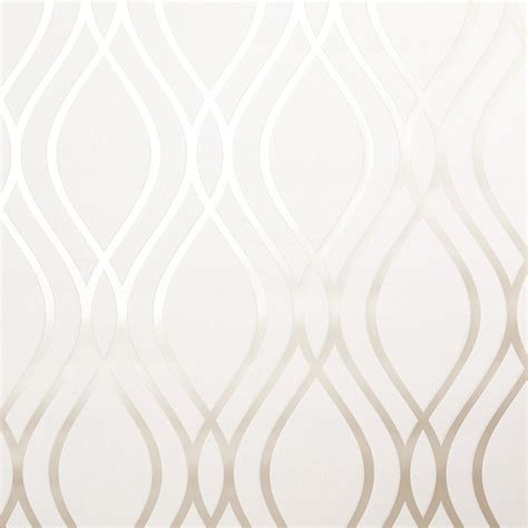 Camden Wave Wallpaper In Cream And Gold I Love Wallpaper