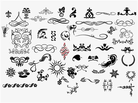 Ornaments And Flourishes Free Download Western Vector Png 720x480