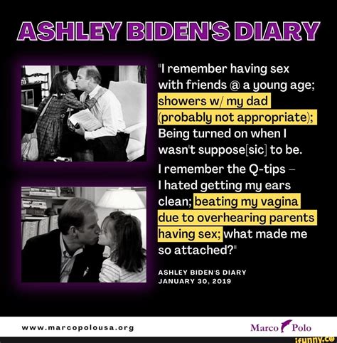 Ashley Bidens Diary I Remember Having Sex With Friends A Young Age