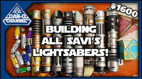Lets Build Every Savis Custom Lightsaber From Galaxys Edge Youtube
