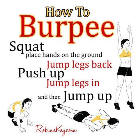 How To Burpee And 10 Awesome Burpee Variations Robins Keyrobins Key