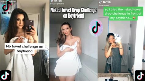 Naked Towel Drop Challenge Tiktok Compilation Couple Goals Funny