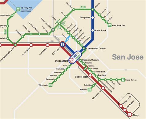San Jose Light Rail Map Photos
