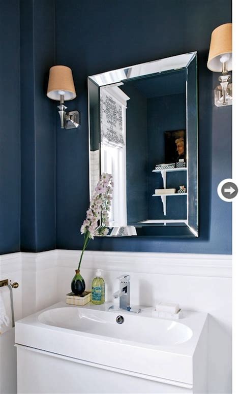 Best blue wallpaper, desktop background for any computer, laptop, tablet and phone. Navy Blue Bathroom - Contemporary - bathroom - Style at Home
