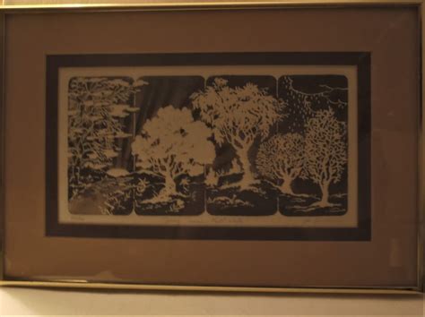 Al Kaufman Signed And Numbered Intaglio Etching Framed Watercolor
