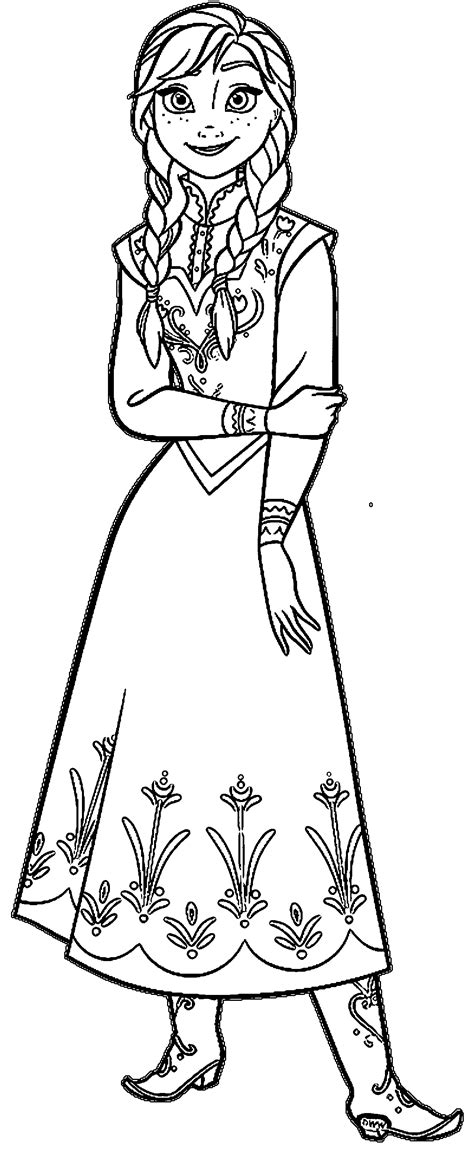 Disney Frozen Colouring Pages Anna Coloringpages 46224 The Best Porn