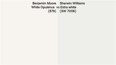 Benjamin Moore White Opulence 879 Vs Sherwin Williams Extra White Sw