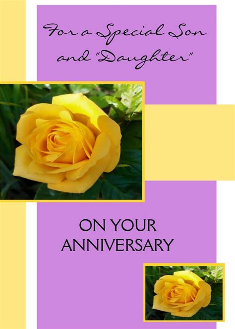 Wedding Anniversary Son And Wife Card Zazzle In 2022 Printing Double Sided Wedding