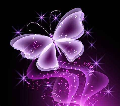 Purple Butterfly Wallpaper Nawpic