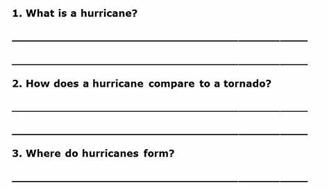 Hurricanes: Do Tornadoes Really Twist?, Task Cards, Weather Worksheets