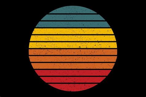 Grunge Retro Vintage Sunset Graphic By Sunandmoon · Creative Fabrica
