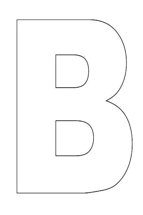 Alphabet Letter B Template For Kids Printable Alphabet Letters