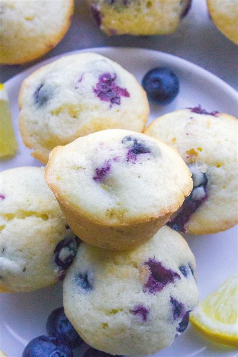 Mini Blueberry Lemon Muffins Kathryn S Kitchen