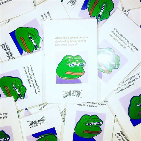 Riot Style — 🐸 Pepe The Frog Lapel Pin Pepe Memes Rare Pepe