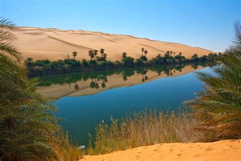Ubari Lakes The Beautiful Oasis In The Sahara Desert Never Ever