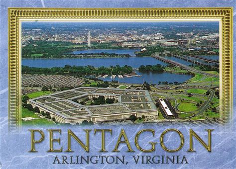 Postcard Exchange Usa The Pentagon Building In Arlington Virginia