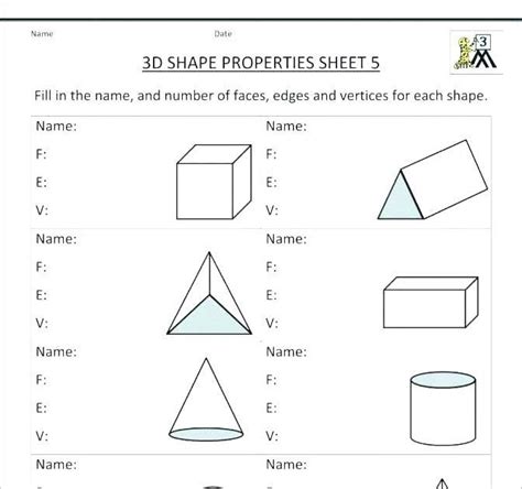 Teach Child How To Read Printable Vertices Worksheets For Third Grade