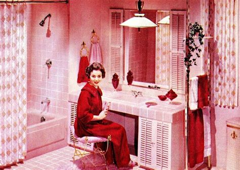 Pink Vintage Bathroom 1950s Bathroom Vintage Bathroom Decor Vintage