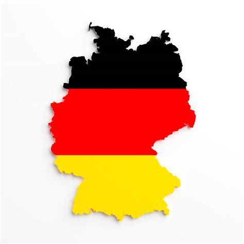 Umrisse, länder, wichtige städte, straßen, farbe. Deutschlandkarte Umriss - Bilder und Stockfotos - iStock