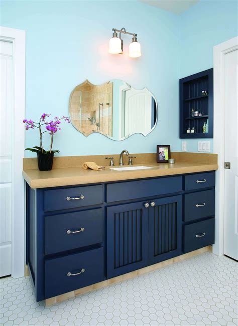 Navy Blue Bathroom Cabinets Bathroom Tips Hiero