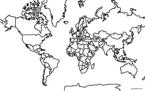 Desenhos De Mapa Mundial Para Colorir Páginas Para Impressão Grátis