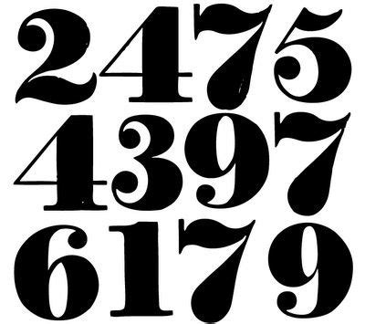 Vintage Numbers By Marcia Lettering Lettering Fonts Typography