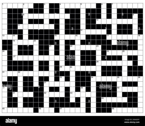 An Empty Crossword Puzzle Pattern Illustration Stock Photo Alamy