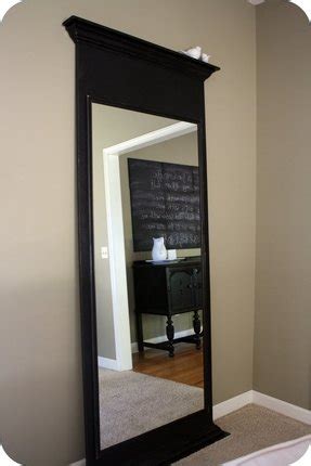 Apply two large picture hanging strips on the back of the mirror and adhere the mirror to the wall following package instructions. Large Mirror Stand - Foter