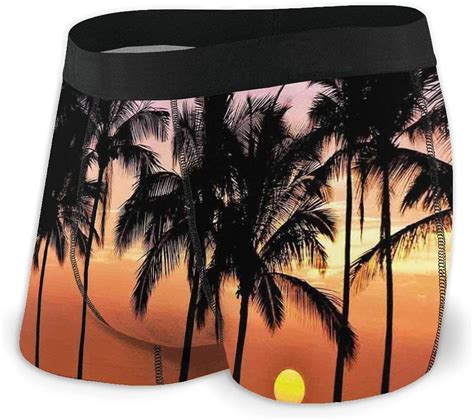 Amazon Com Men S Boxer Briefs Underwear Hawaiian Sunset On Big Island