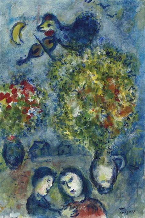 Marc Chagall 1887 1985 Les Deux Bouquets Christies