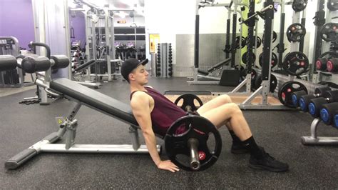 hip thrusts incline bench youtube
