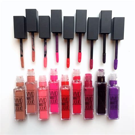 Maybelline Vivid Matte Liquid Review Swatches
