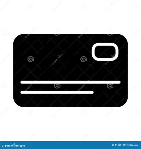 Credit Card Icon Vector Simple Minimal 96x96 Pictogram Stock Vector