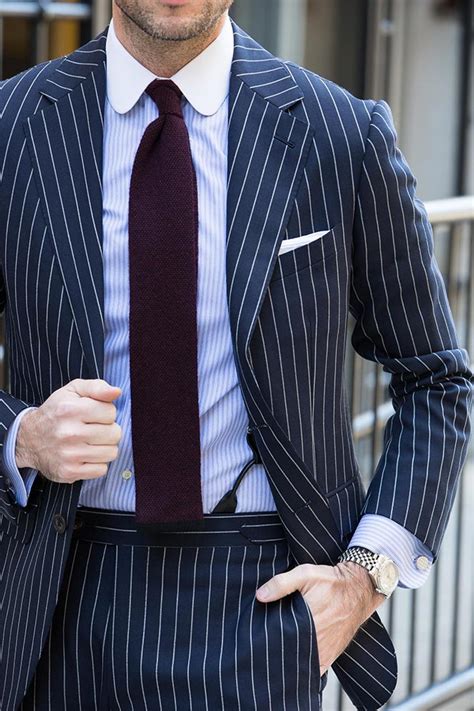 How To Wear A Blue Pinstripe Suit In The Spring He Spoke Style