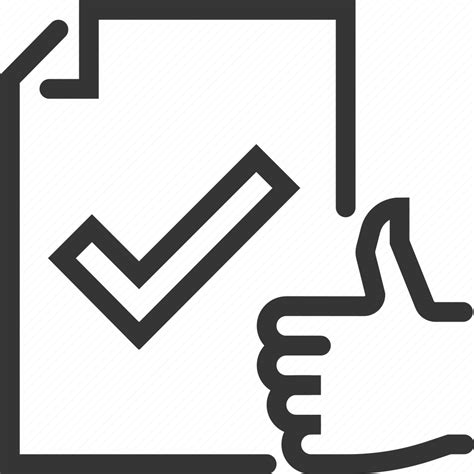 Agree Check Confirm Confirmation Hand Mark Paper Icon Download On Iconfinder