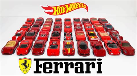 Hot Wheels Red Ferrari Cars Showcase Youtube