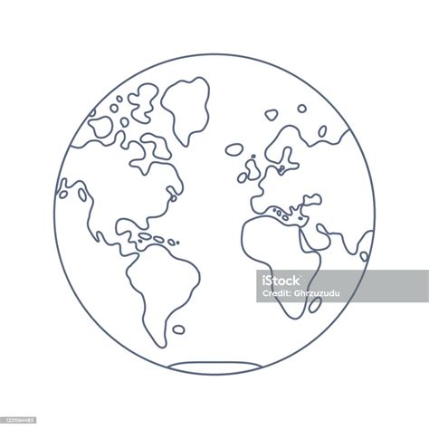 World Map Globe Western Hemisphere Stock Illustration Download Image