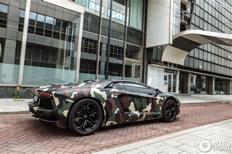 Camouflaged Lamborghini Aventador Spotted In Rotterdam Greenstylo
