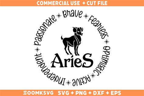Aries Svg Zodiac Svg Cut File Graphic By Zoomksvg · Creative Fabrica