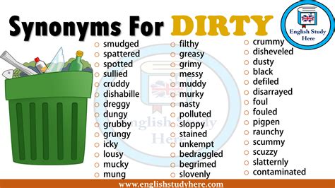 Synonyms For Dirty English Study Here
