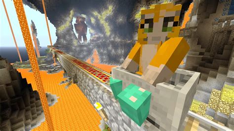 Minecraft Xbox Cave Den Train Challenge 35 Youtube