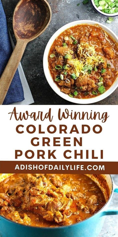 Tigers Award Winning Colorado Green Pork Chili Recipe Pork Chili