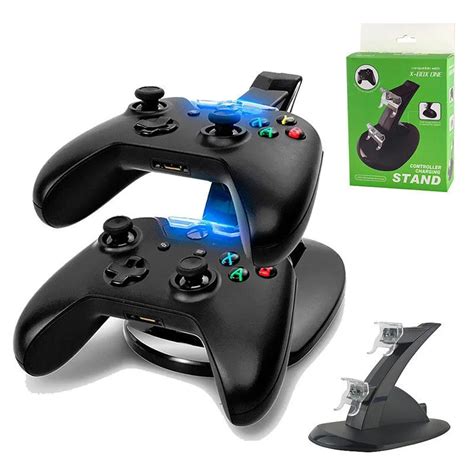 Sqdeal For Xbox One Wireless Game Controller Charging Station Dual Led
