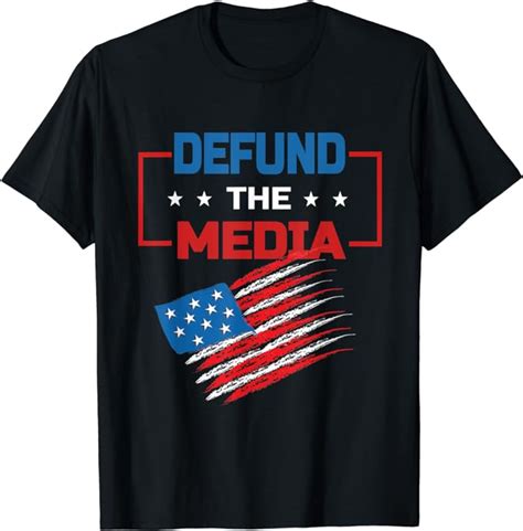 Defund Media Shirt Anti Fake News Defund The Media T Shirt