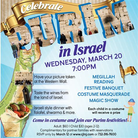 Purim In “israel” Jewish Federation In The Heart Of New Jersey