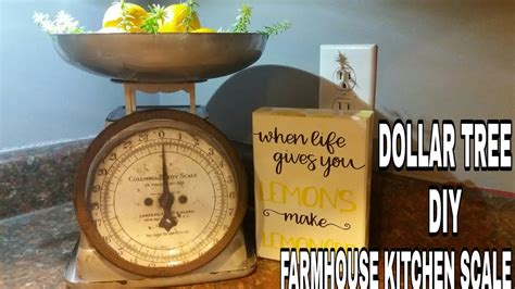 I would warn you to exercise caution when purchasing dishes here. HOW TO MAKE A FARMHOUSE KITCHEN SCALE USING DOLLAR TREE ...