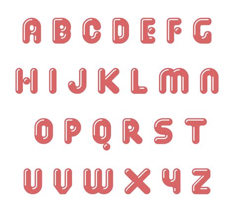 Bubble Letters Font Printable Hetyslow
